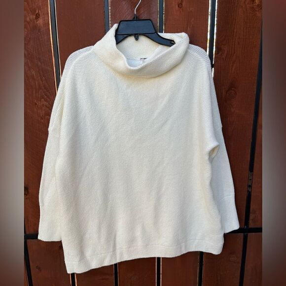 Free People Ottoman Slouchy Tunic Ecru Cream size XS NEW - Picture 2 of 8